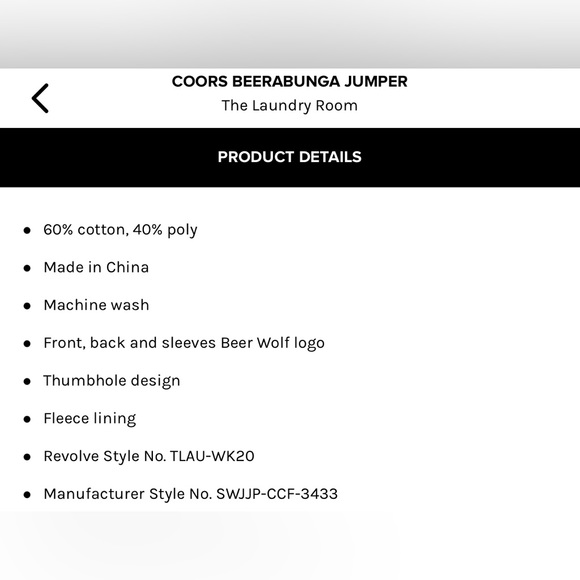 “Coors Beerabunga Jumper” Sweatshirt - Picture 6 of 6